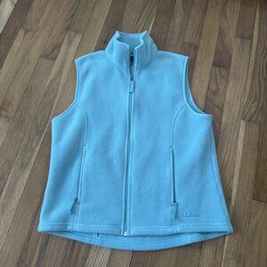 L.L. Bean Polartec Fleece Vest Women's Green Full Zip Size S
